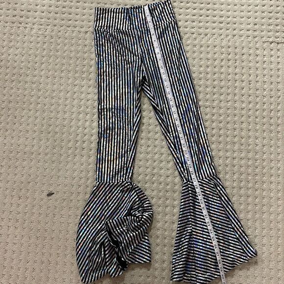 Groovy Striped Iridescent Bell Bottoms - Size S - Picture 4 of 7